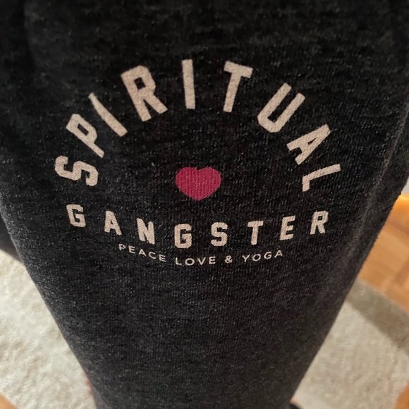 Spiritual Gangster Charcoal Gray Sweatpants - Picture 3 of 3
